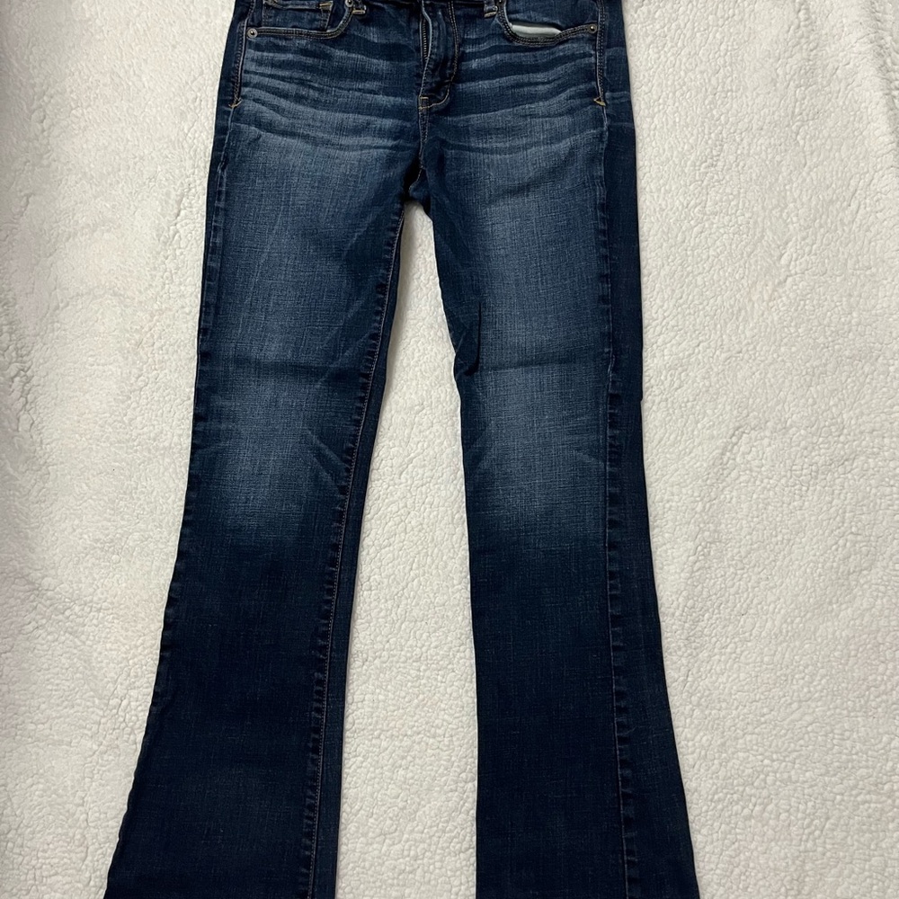 American Eagle Skinny Kick Bootcut Jean 10 Regular Super Stretch